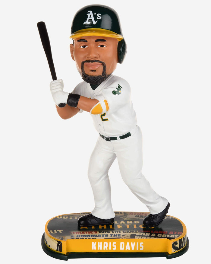 Khris Davis Oakland Athletics Headline Bobblehead FOCO - FOCO.com