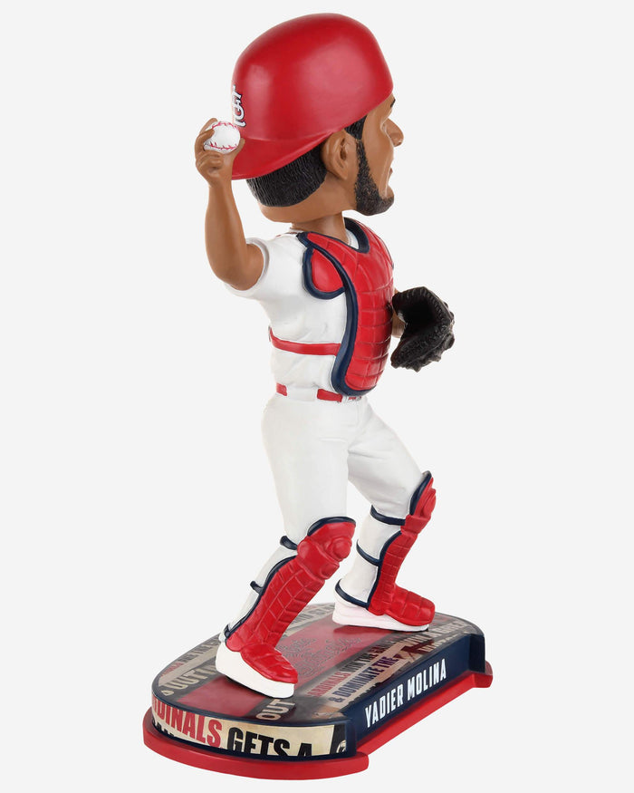 Yadier Molina St Louis Cardinals Headline Bobblehead FOCO - FOCO.com