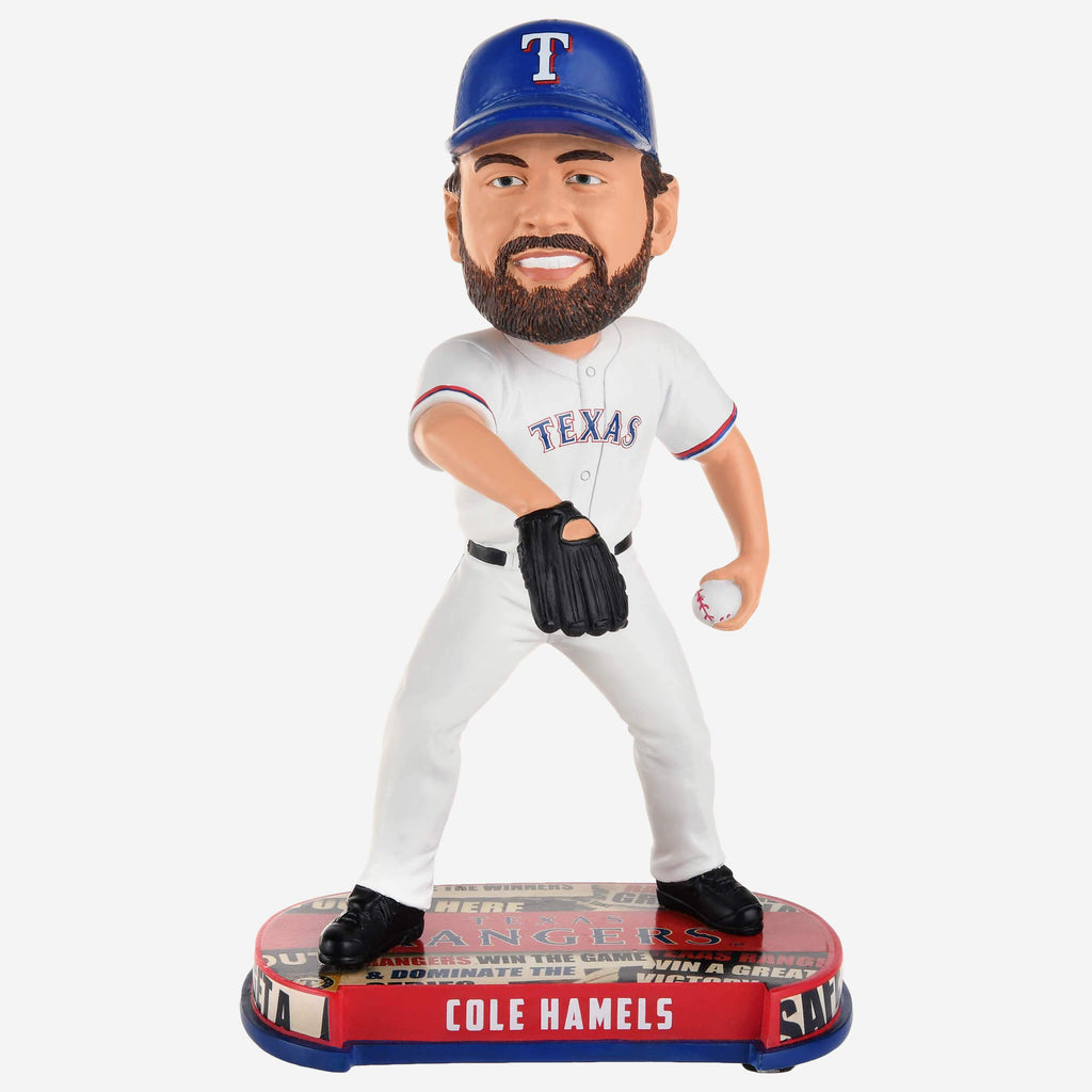 Cole Hamels Texas Rangers Headline Bobblehead FOCO - FOCO.com