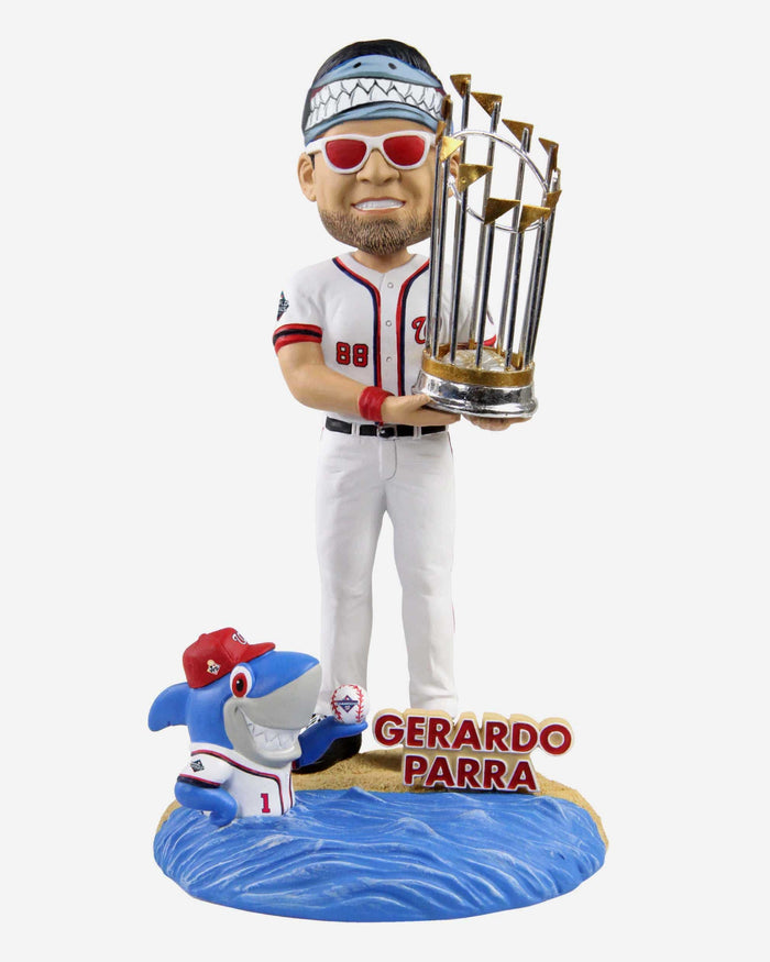 Gerardo Parra Washington Nationals 2019 World Series Champions Island Base Bobblehead FOCO - FOCO.com