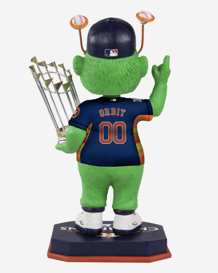 Orbit Houston Astros Navy Blue Uniform 2022 World Series Champions Mascot Bobblehead FOCO - FOCO.com