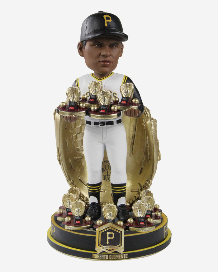 Roberto Clemente Pittsburgh Pirates 12x Gold Glove Award Bobblehead FOCO - FOCO.com