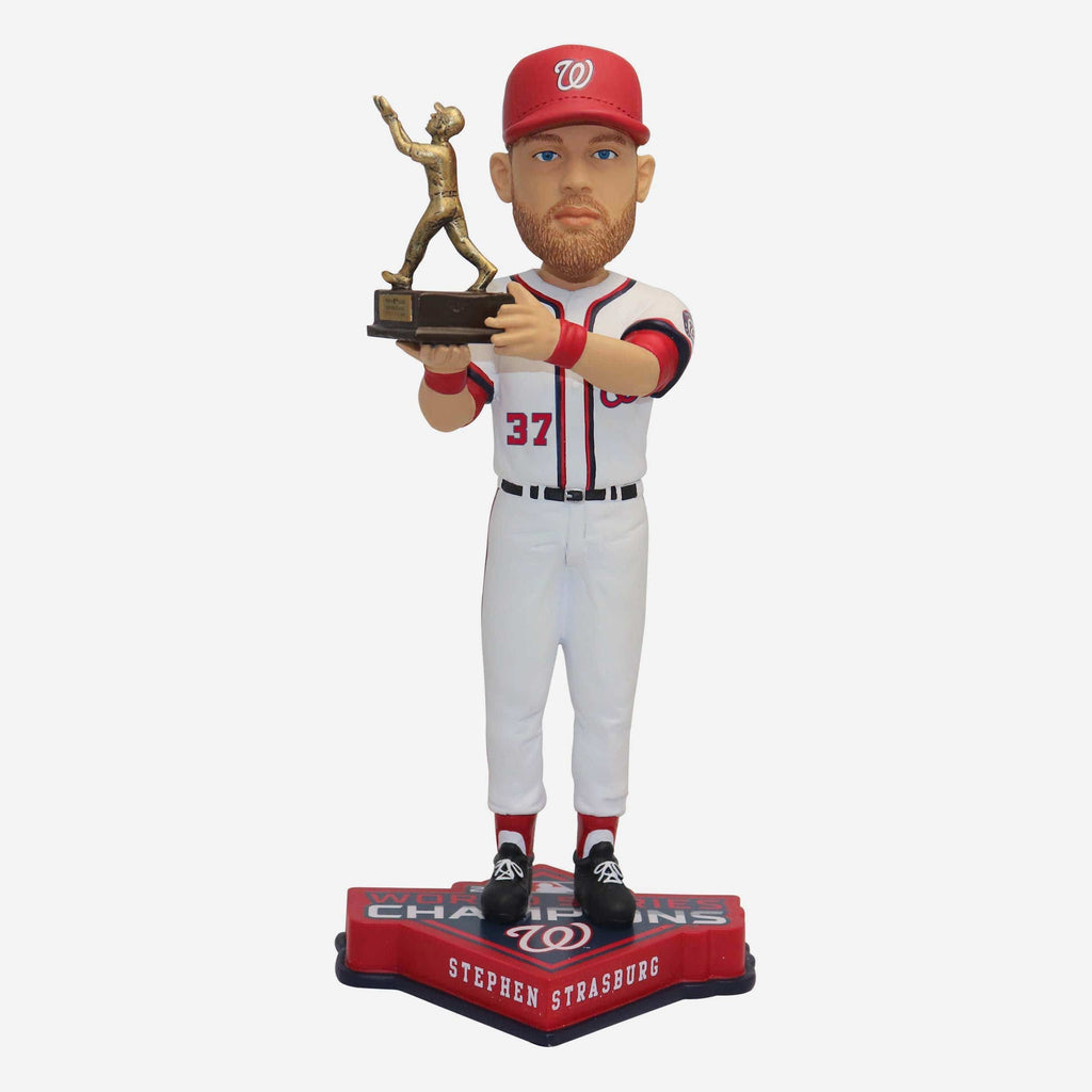 Stephen Strasburg Washington Nationals 2019 World Series Champions MVP Bobblehead FOCO - FOCO.com