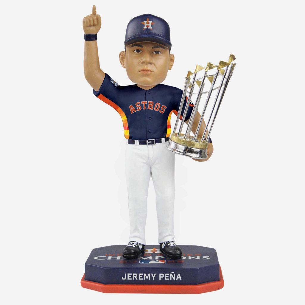 Jeremy Pena Houston Astros Navy Blue Uniform 2022 World Series Champions Bobblehead FOCO - FOCO.com