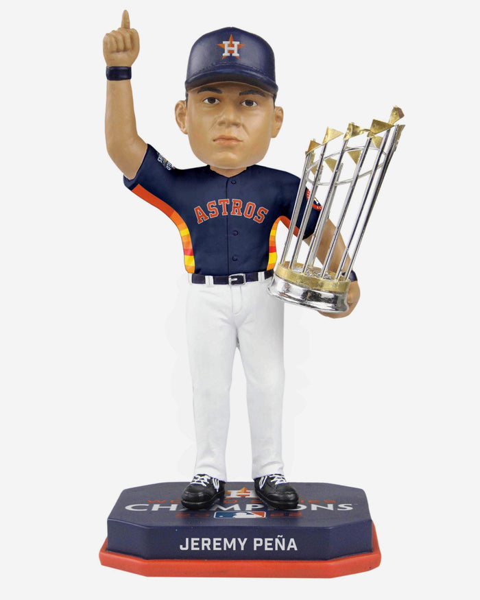 Jeremy Pena Houston Astros Navy Blue Uniform 2022 World Series Champions Bobblehead FOCO - FOCO.com