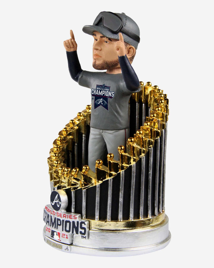Eddie Rosario Atlanta Braves 2021 World Series Champions Player In Trophy Bobblehead FOCO - FOCO.com