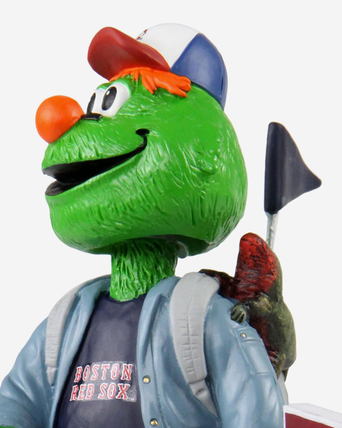 Wally The Green Monster Boston Red Sox Stranger Things Mascot On Bike Bobblehead FOCO - FOCO.com