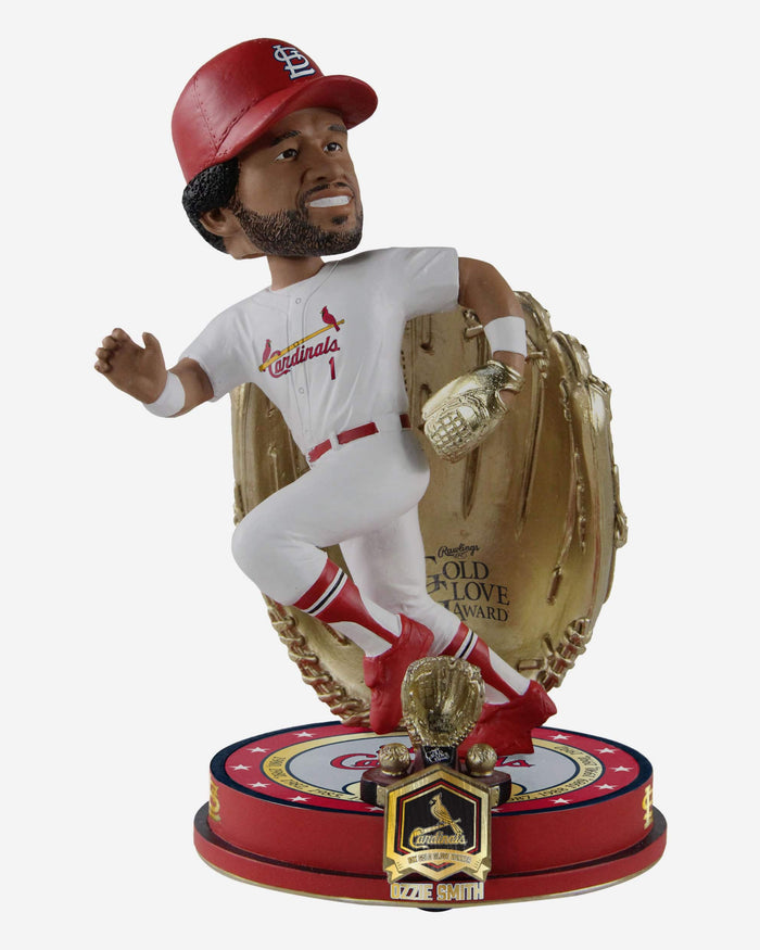 Ozzie Smith St Louis Cardinals 13X Gold Glove Award Bobblehead FOCO - FOCO.com