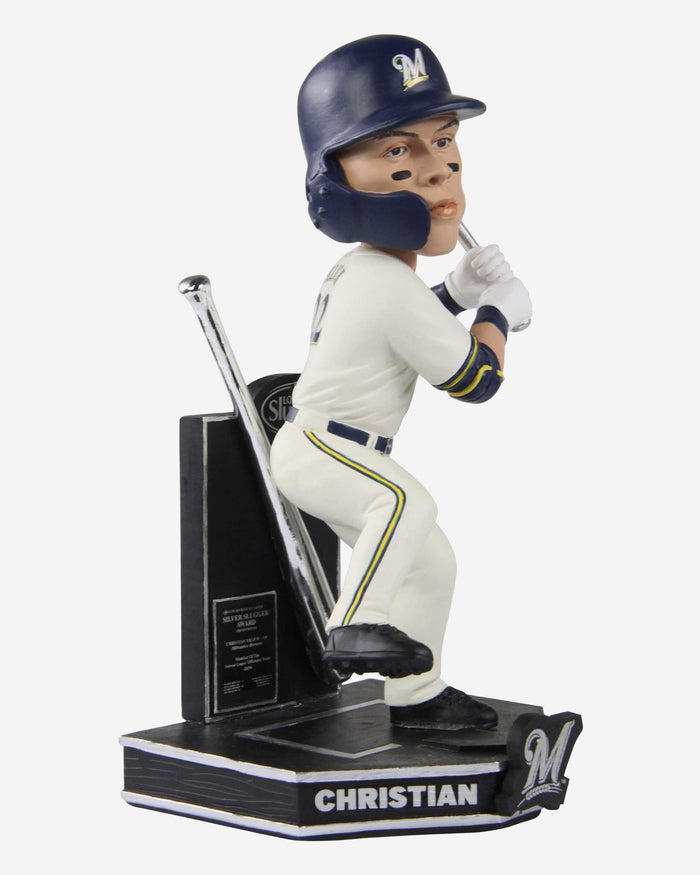 Christian Yelich Milwaukee Brewers 2019 Silver Slugger Bobblehead FOCO - FOCO.com