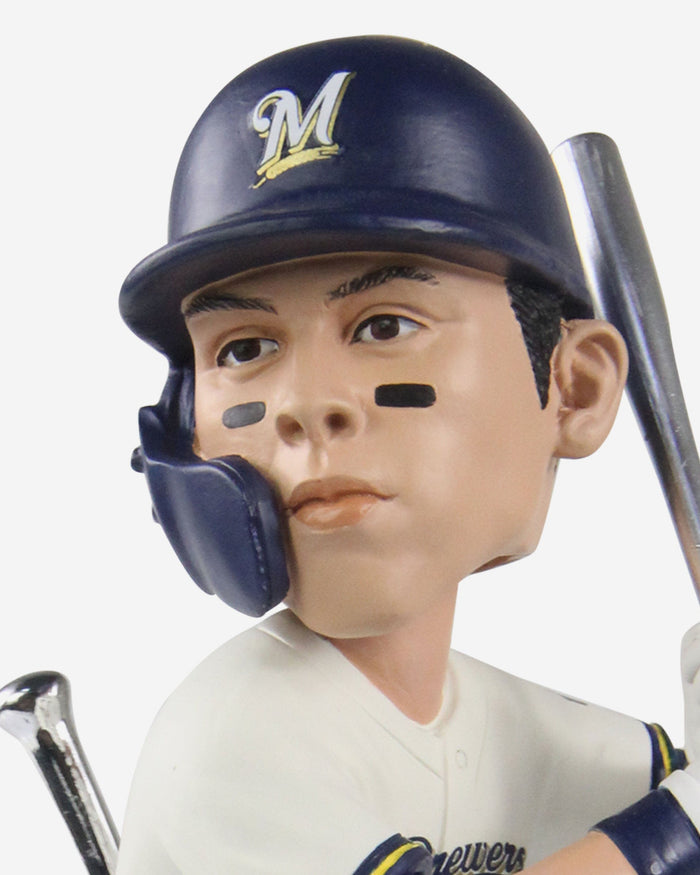 Christian Yelich Milwaukee Brewers 2019 Silver Slugger Bobblehead FOCO - FOCO.com
