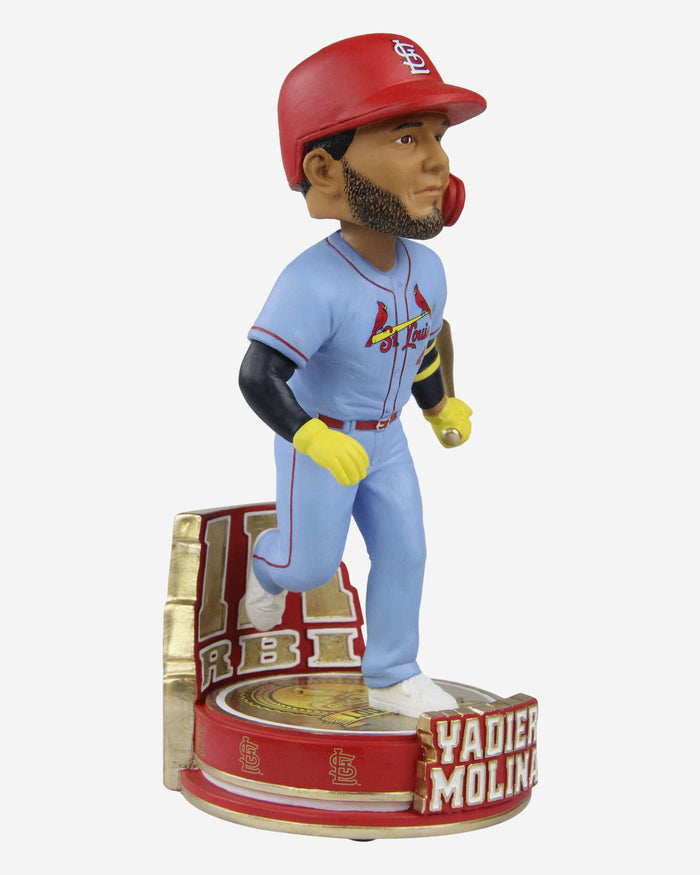 Yadier Molina St Louis Cardinals Milestone 1000 RBI Bobblehead FOCO - FOCO.com