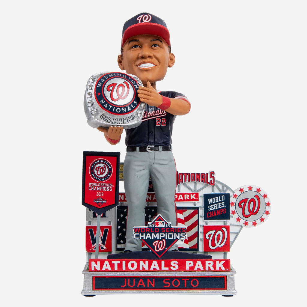Juan Soto Washington Nationals Banner Ceremony Bobblehead FOCO - FOCO.com