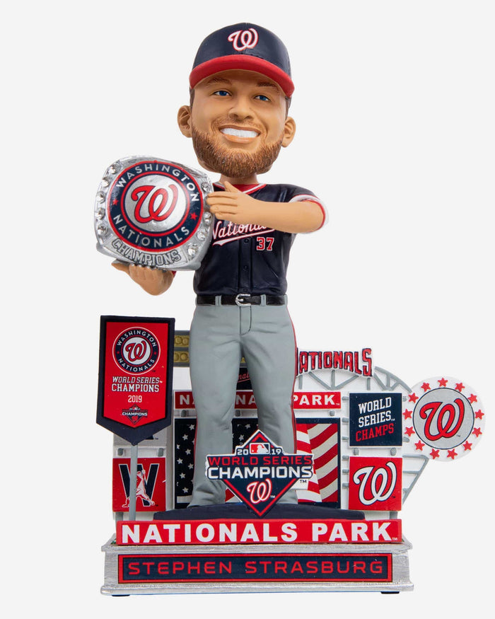 Stephen Strasburg Washington Nationals Banner Ceremony Bobblehead FOCO - FOCO.com