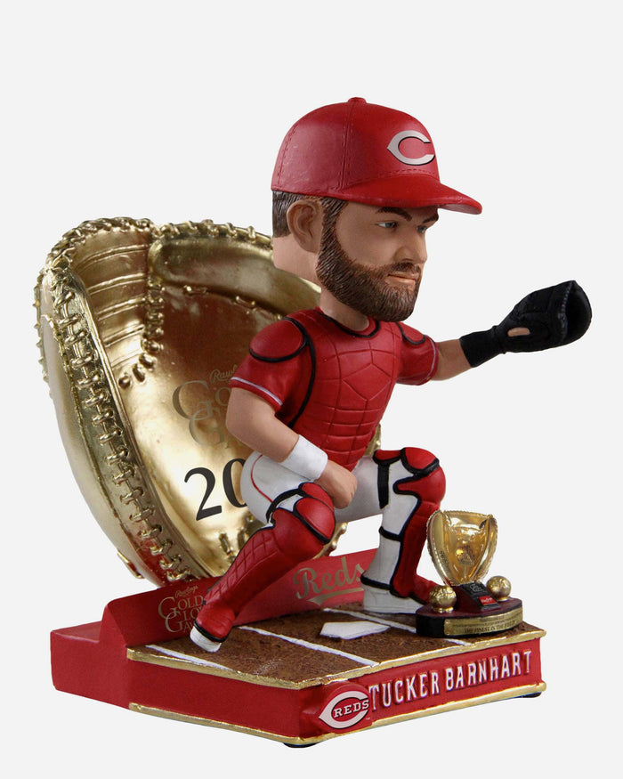 Tucker Barnhart Cincinnati Reds 2020 Gold Glove Bobblehead FOCO - FOCO.com