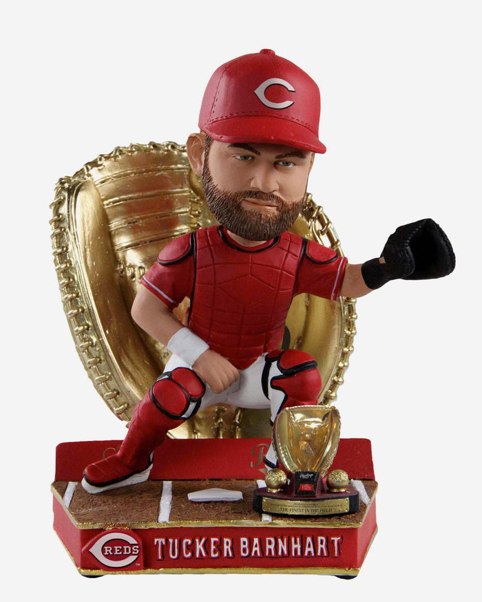 Tucker Barnhart Cincinnati Reds 2020 Gold Glove Bobblehead FOCO - FOCO.com