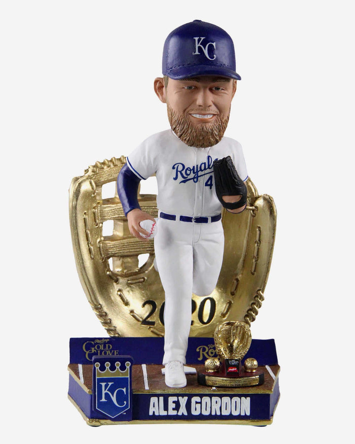 Alex Gordon Kansas City Royals 2020 Gold Glove Bobblehead FOCO - FOCO.com