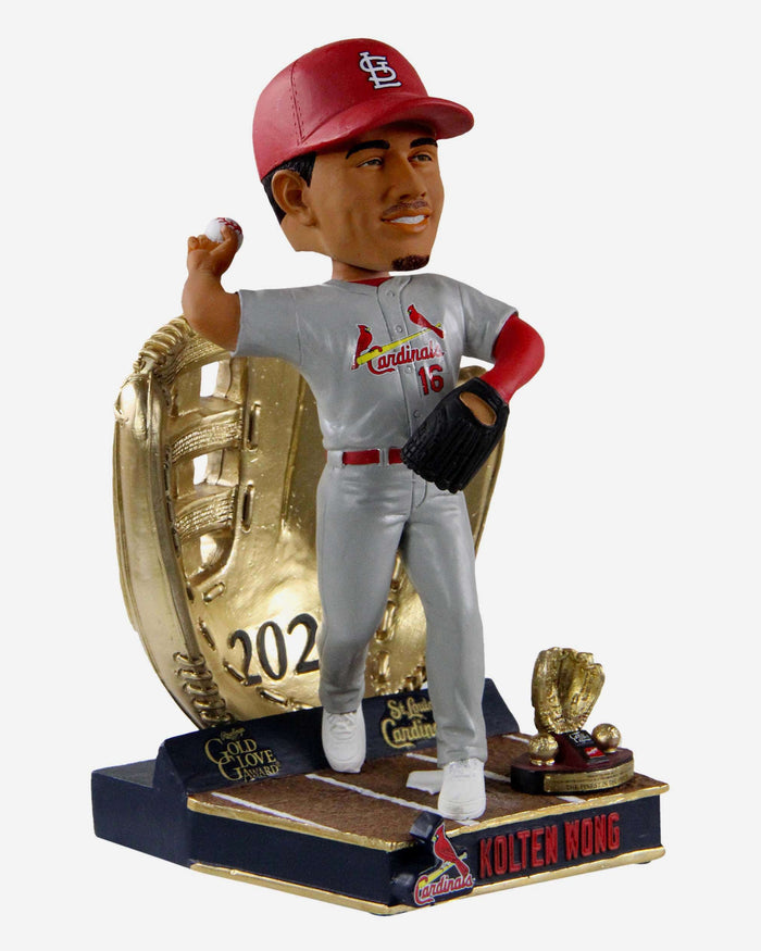 Kolten Wong St Louis Cardinals 2020 Gold Glove Bobblehead FOCO - FOCO.com