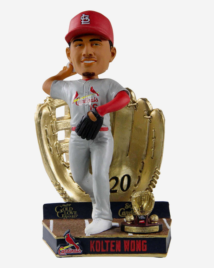 Kolten Wong St Louis Cardinals 2020 Gold Glove Bobblehead FOCO - FOCO.com