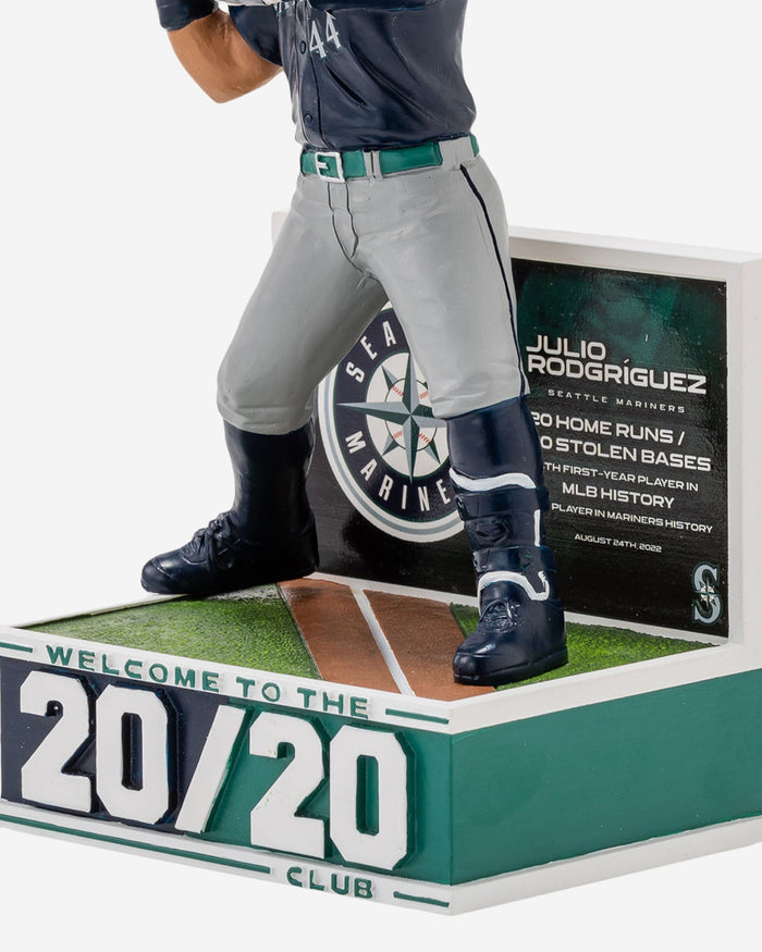 Julio Rodriguez Seattle Mariners Rookie Season 20 Home Runs & 20 Stolen Bases Bobblehead FOCO - FOCO.com