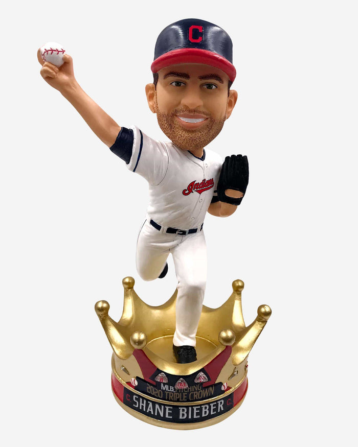 Shane Bieber Cleveland Guardians 2020 Triple Crown Bobblehead FOCO - FOCO.com