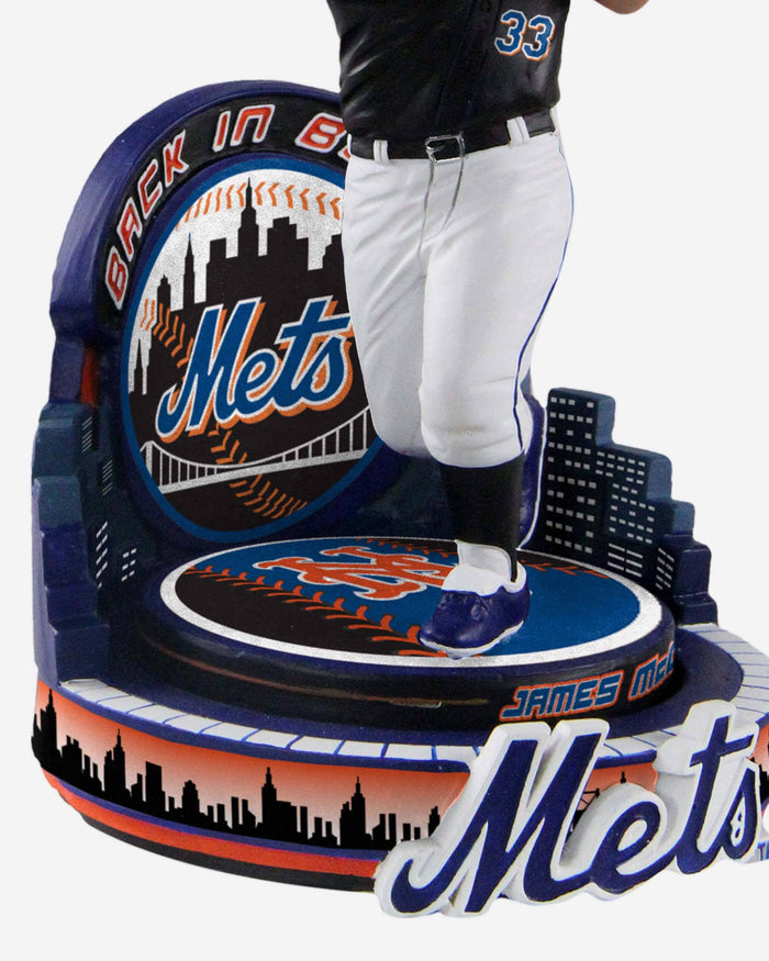 James McCann New York Mets Black Jersey Bobblehead FOCO - FOCO.com
