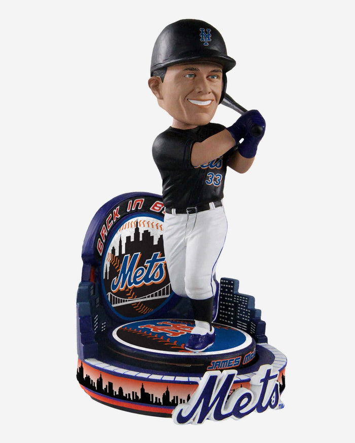 James McCann New York Mets Black Jersey Bobblehead FOCO - FOCO.com