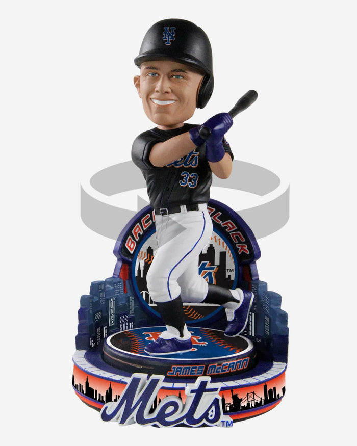James McCann New York Mets Black Jersey Bobblehead FOCO - FOCO.com
