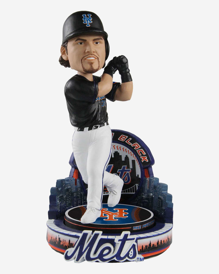 Mike Piazza New York Mets Black Jersey Bobblehead FOCO - FOCO.com