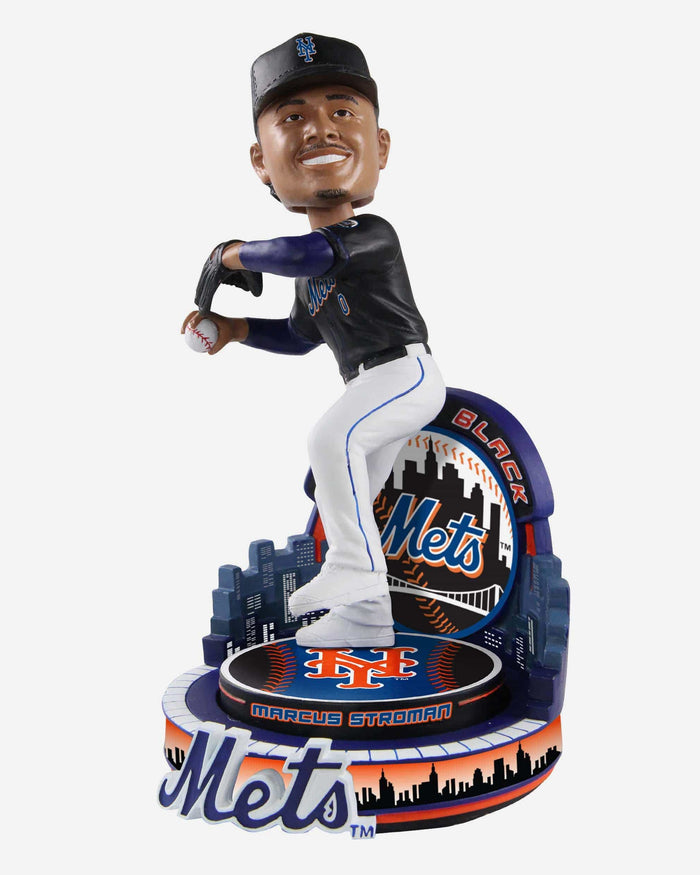 Marcus Stroman New York Mets Black Jersey Bobblehead FOCO - FOCO.com