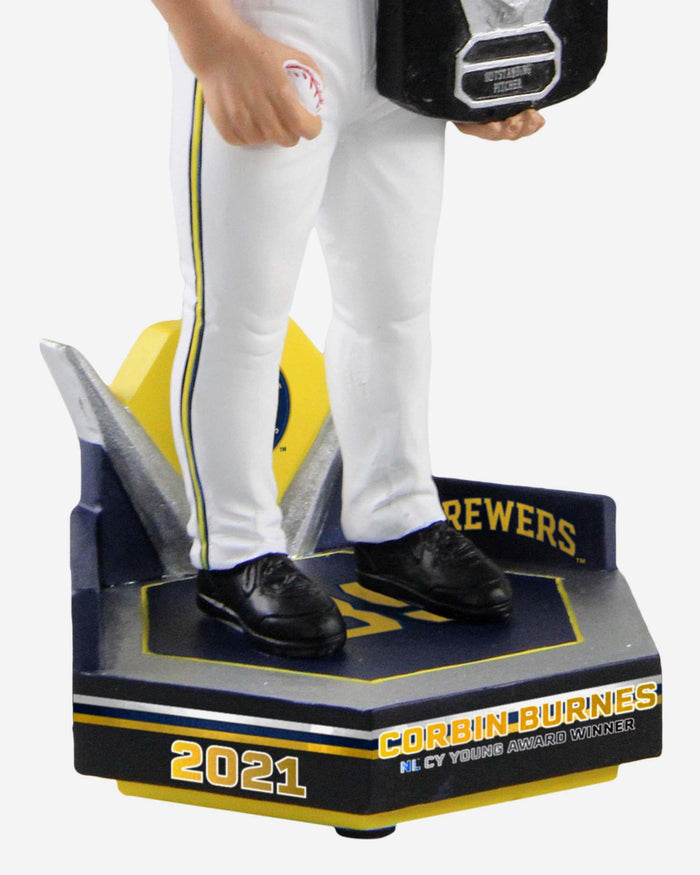 Corbin Burnes Milwaukee Brewers 2021 NL Cy Young Bobblehead FOCO - FOCO.com