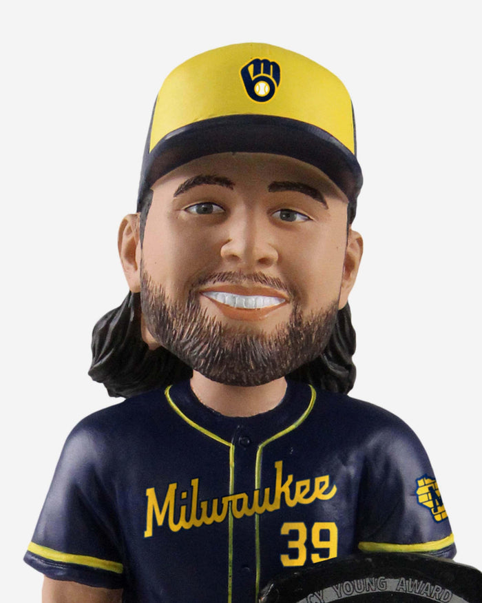 Corbin Burnes Milwaukee Brewers 2021 NL Cy Young Bobblehead FOCO - FOCO.com