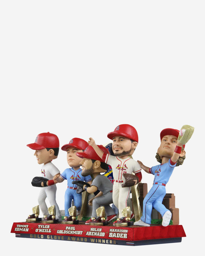St Louis Cardinals 2021 Gold Glove Mini Bobblehead Scene FOCO - FOCO.com