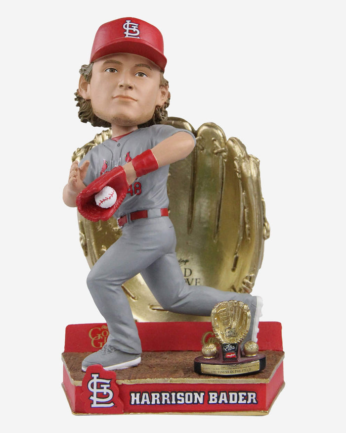 Harrison Bader St Louis Cardinals 2021 Gold Glove Bobblehead FOCO - FOCO.com