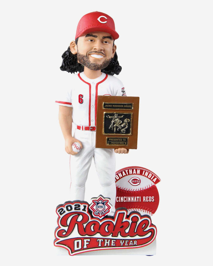 Jonathan India Cincinnati Reds 2021 NL Rookie Of The Year Bobblehead FOCO - FOCO.com