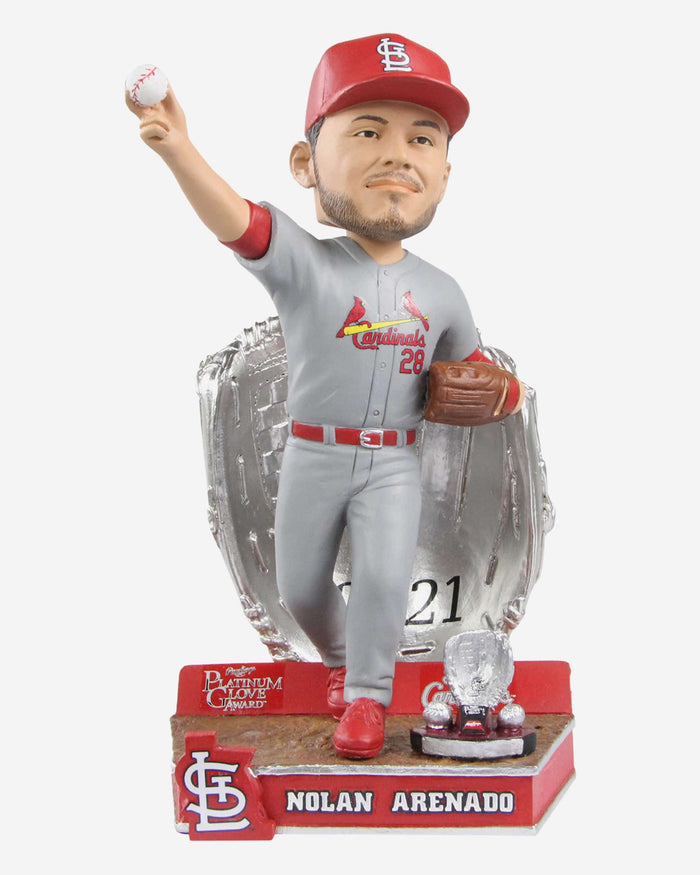 Nolan Arenado St Louis Cardinals 2021 Platinum Glove Bobblehead FOCO - FOCO.com