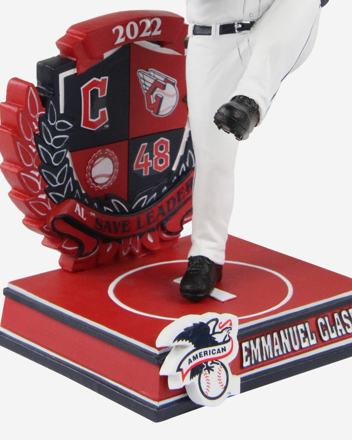 Emmanuel Clase Cleveland Guardians 2022 American League Save Leader Bobblehead FOCO - FOCO.com