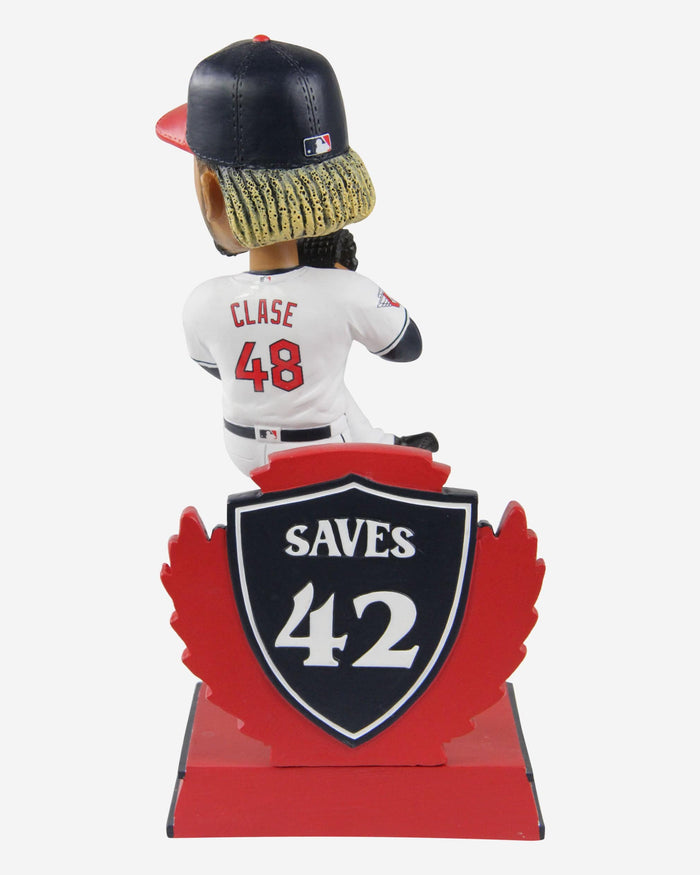 Emmanuel Clase Cleveland Guardians 2022 American League Save Leader Bobblehead FOCO - FOCO.com