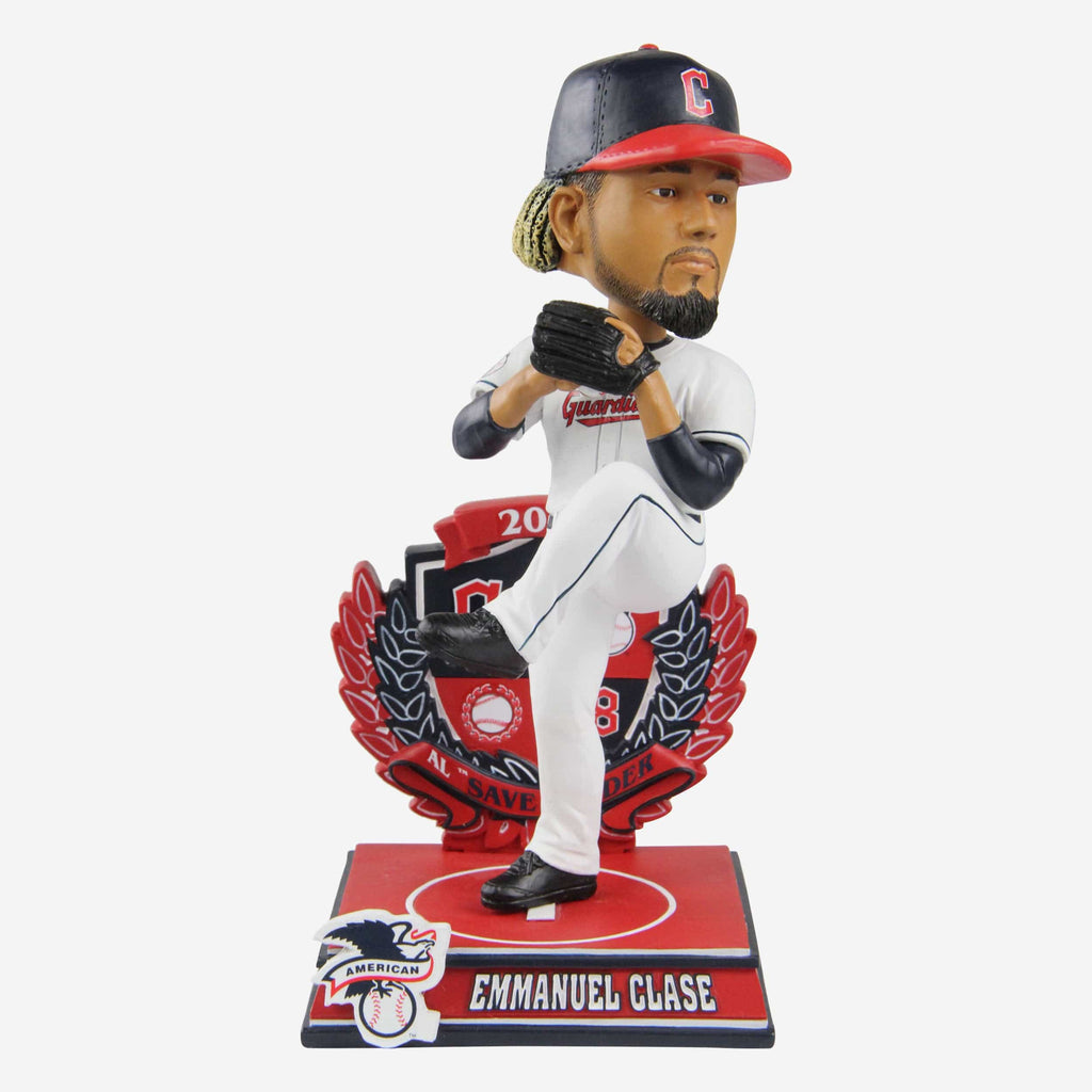 Emmanuel Clase Cleveland Guardians 2022 American League Save Leader Bobblehead FOCO - FOCO.com