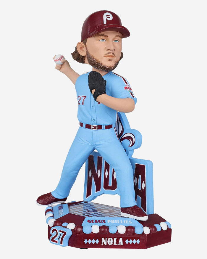 Aaron Nola Philadelphia Phillies Geaux Ambassador Bobblehead FOCO - FOCO.com