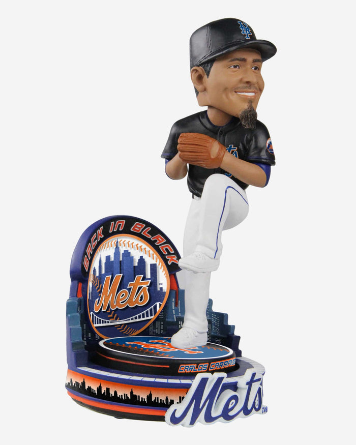 Carlos Carrasco New York Mets Black Jersey Bobblehead FOCO - FOCO.com