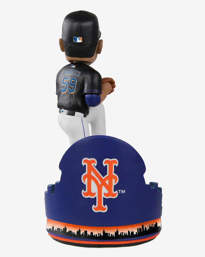 Carlos Carrasco New York Mets Black Jersey Bobblehead FOCO - FOCO.com