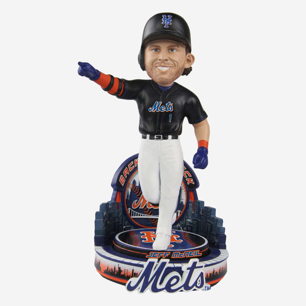 Jeff McNeil New York Mets Black Jersey Bobblehead FOCO - FOCO.com
