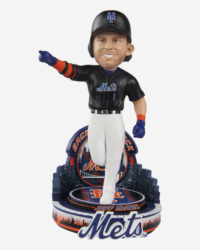 Jeff McNeil New York Mets Black Jersey Bobblehead FOCO - FOCO.com