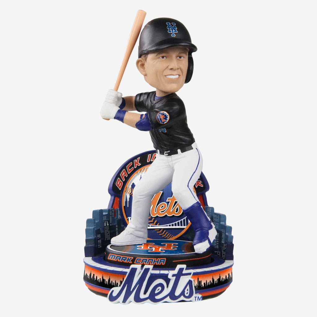 Mark Canha New York Mets Black Jersey Bobblehead FOCO - FOCO.com