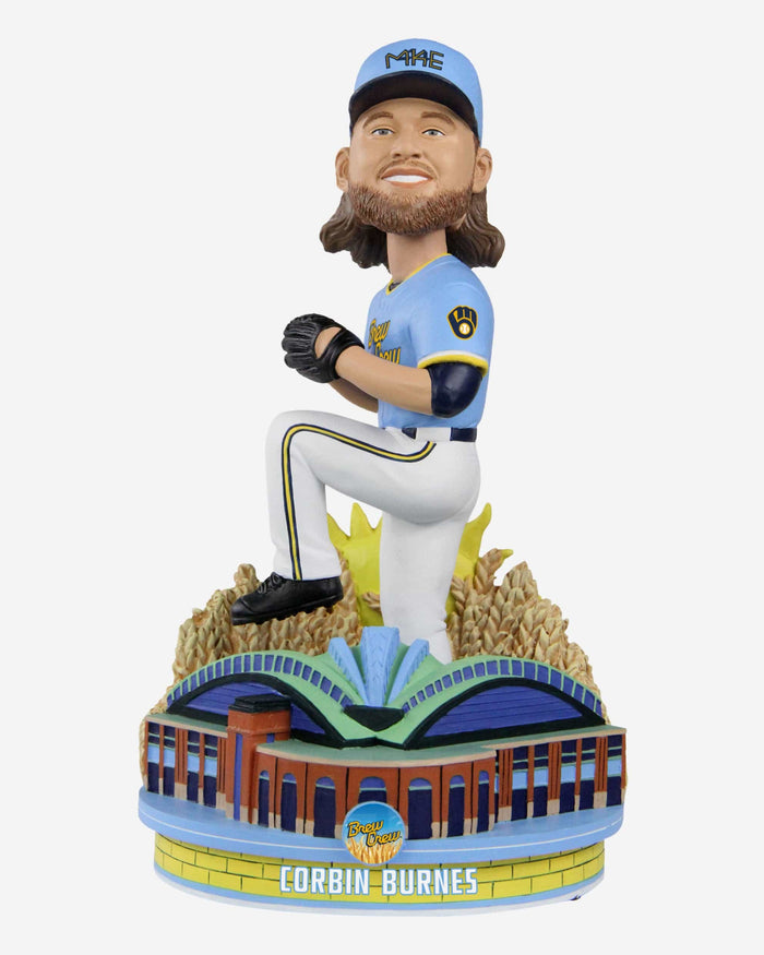 Corbin Burnes Milwaukee Brewers 2022 City Connect Bobblehead FOCO - FOCO.com