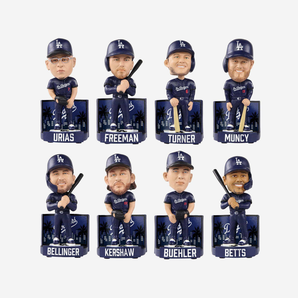 Los Angeles Dodgers 2022 City Connect Mini Bobblehead Boxed Set FOCO - FOCO.com