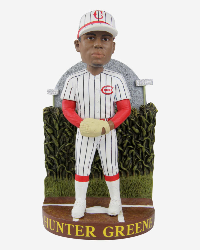 Hunter Greene Cincinnati Reds 2022 Dyersville Cornfield Bobblehead FOCO - FOCO.com