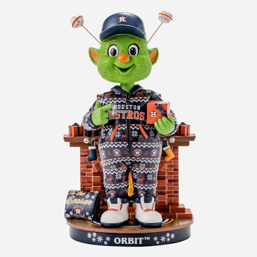Orbit Houston Astros Holiday Mascot Bobblehead FOCO - FOCO.com