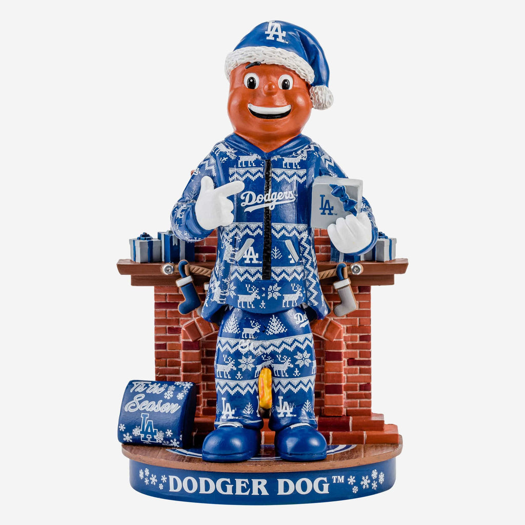 Dodger Dog Los Angeles Dodgers Holiday Mascot Bobblehead FOCO - FOCO.com