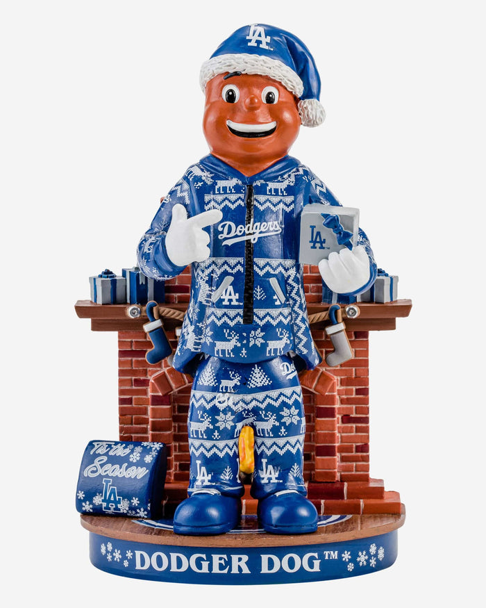 Dodger Dog Los Angeles Dodgers Holiday Mascot Bobblehead FOCO - FOCO.com